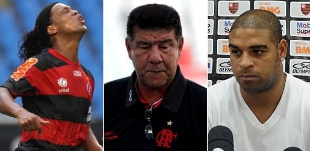 Ronaldinho Gaúcho, Joel Santana e Adriano estão envolvidos com as mudança no Fla