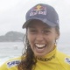 Na &uacute;ltima onda, musa australiana supera havaiana e &eacute; campe&atilde; no Rio de Janeiro