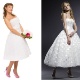 Vestidos em comprimento midi dão visual retrô à noiva; veja algumas opções