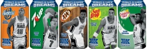 Basquete: Estrelas do Dream Team estampam latinhas de refrigerante nos EUA; confira as imagens 