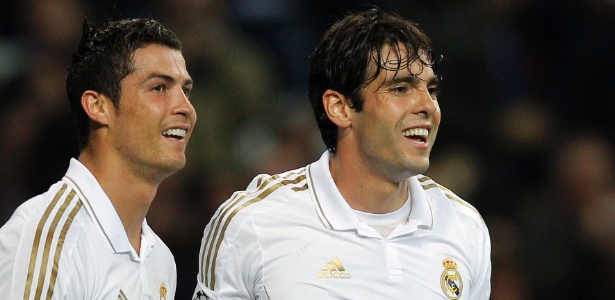 Assim como o português Cristiano Ronaldo, Kaká chegou ao Real Madrid em 2009