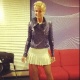 De minissaia, Xuxa grava o programa