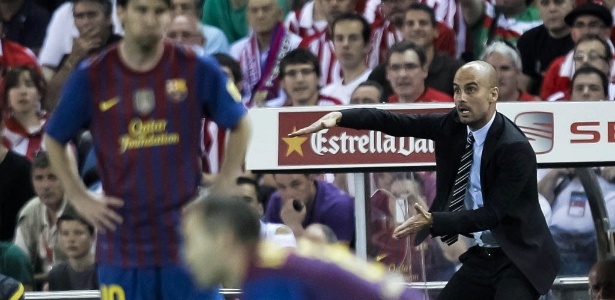 Guardiola se despediu do Barcelona nesta sexta-feira com o título da Copa do Rei