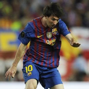 Lionel Messi em lance da final da Copa do Rei entre Barcelona e Athletic Bilbao. O argentino concorre ao prêmio de melhor jogador da Europa.