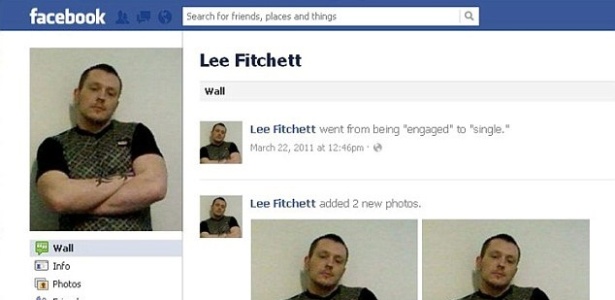  Lee Fitchett, 29, foi preso em 2010 por roubar joias no valor de US$ 1.000 da casa de um amigo 