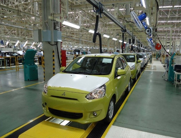 Divulgação Produção do compacto Mirage, projeto global da Mitsubishi, começou na Tailândia em abril