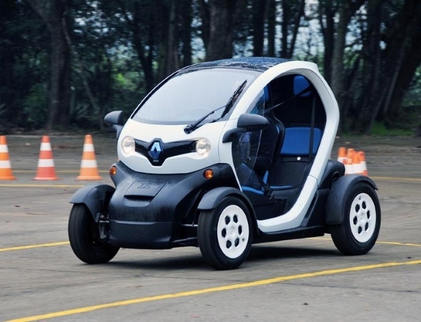 Divulgação Elétricos como o Renault Twizy, mostrado na Rio+20 há dois meses, são pouco viáveis para o Brasil