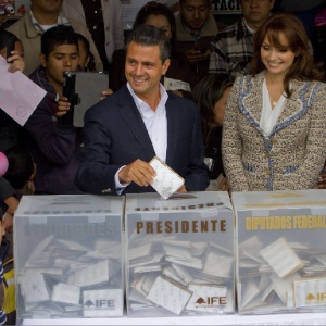 Segundo o Instituto Eleitoral mexicano, o candidato Peña Nieto ganhou as eleições presidenciais do país