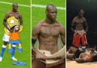 Blog: Pose de Balotelli rende memes com Bart Simpson e Muhammad Ali; veja os melhores
