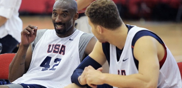 Kobe Bryant é uma das estrelas da equipe norte-americana de basquete em Londres