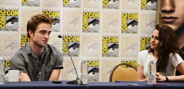 Getty Images Kristen Stewart e Robert Pattinson na Comic-Con 2012