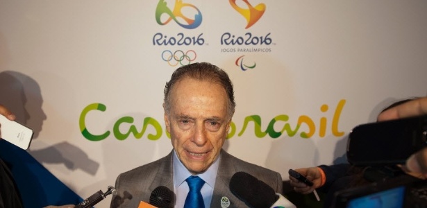 Nuzman, presidente do Comitê Organizador do Rio 2016, na abertura da "Casa Brasil em Londres"