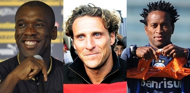 Seedorf. Forlan e Zé Roberto chegaram ao Brasil na última janela do mercado da bola