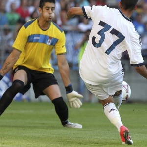 Lucas, do Real Madri, marca primeiro gol na goleada sobre o Oviedo em amistoso