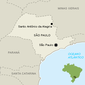 Local do crime foi Santo Antônio da Alegria, a 331 km de São Paulo, na divisa com Minas Gerais