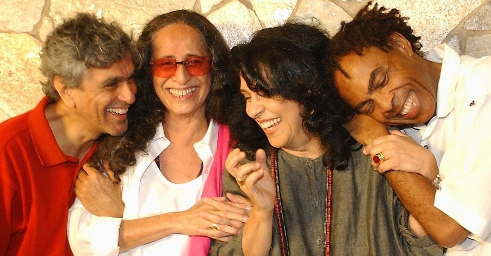 Reencontro dos Doces Bárbaros Caetano Veloso, Maria Bethania, Gal Costa, Gilberto Gil