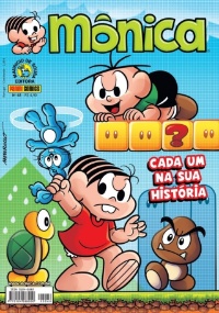 Divulgação Mônica e Cebolinha invadem o Reino dos Cogumelos de "Super Mario"