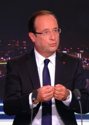 O presidente francês, François Hollande, evita falar sobre a situação da Europa