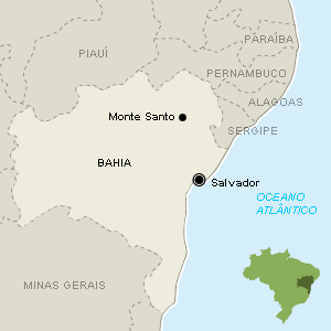 Monte Santo está a 352 km de Salvador