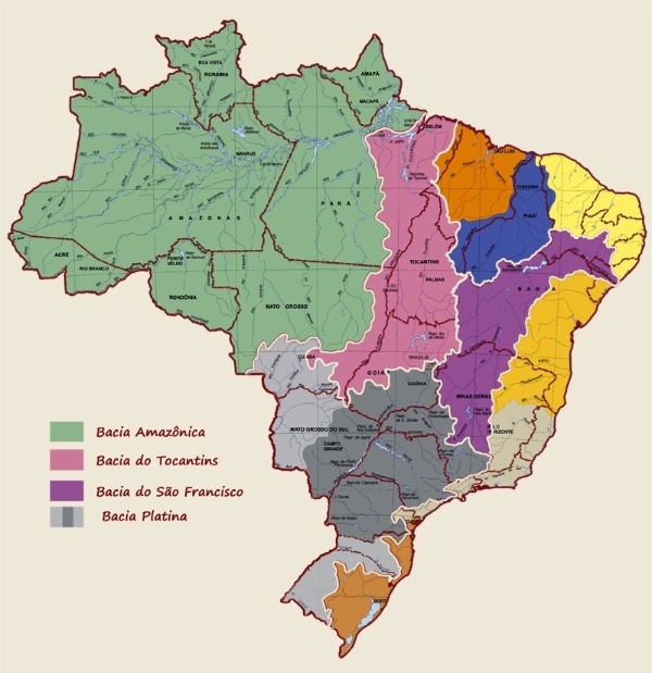 Hidrografia As Principais Bacias Hidrográficas Do Brasil Pesquisa Escolar Uol Educação 8971