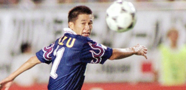 Kazu defendeu a seleção japonesa de futebol nas eliminatórias da Copa de 1998