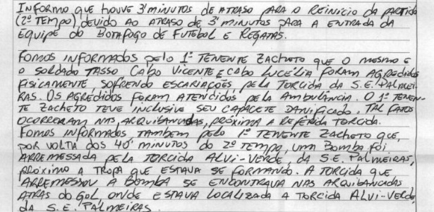 PMs cobram indenização do Palmeiras por agressões de torcedores organizados