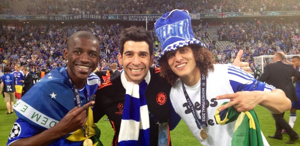 Com Ramires e David Luiz, Marcelo Ribeiro comemora título da liga dos Campeões