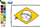 Pinte e recorte a bandeira do Brasil para enfeitar o feriado 