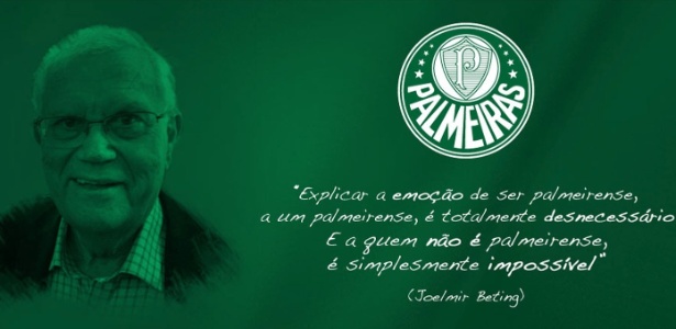 Palmeiras presta homenagem ao jornalista e torcedor Joelmir Beting em seu site