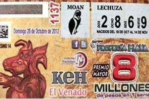 Bilhete da Loteria Nacional do México