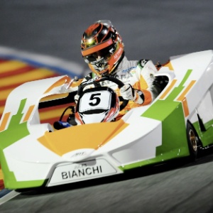Jules Bianchi, francês que venceu o Desafio de Kart, na primeira bateria, vencida por ele no sábado