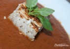 Cherne sobre Sopa de Tomates Assados