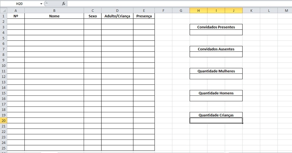 Saiba Como Usar O Excel Para Organizar Uma Lista De Convidados Fotos Tecnologia 9543