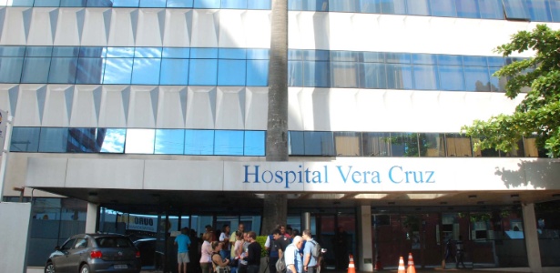 Fachada do Hospital Vera Cruz, em Campinas (SP), onde morreram três pacientes após ressonância magnética