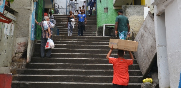 Comunidade Santa Marta, em Botafogo, na zona sul do Rio de Janeiro, a primeira a ser pacificada