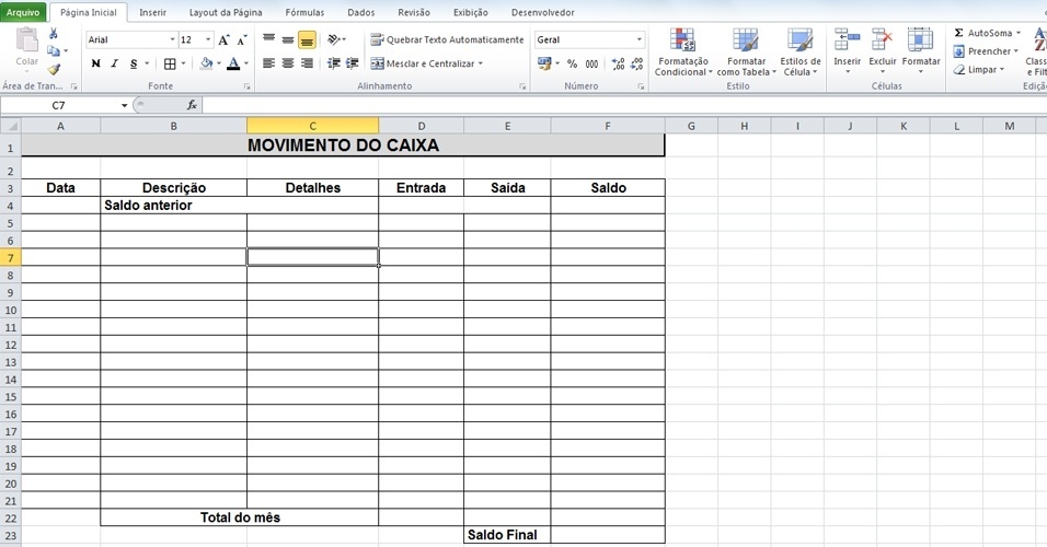 Livro De Caixa No Excel Saiba Como Controlar Os Gastos Da Empresa Bol Fotos 5426