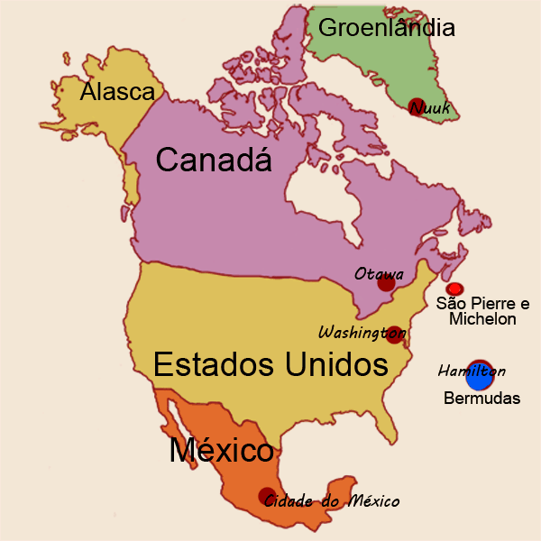 Arriba 91 Foto Mapa Mudo Politico De America Del Norte Para Imprimir El último