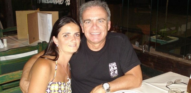 O casal Cristiane Teixeira Pinto, 33, e Ricardo Damião Areosa, 47, morto após saltar de seu apartamento em chamas no Leblon, zona sul do Rio