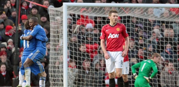 Ramires marcou o gol de empate do Chelsea contra o Manchester United