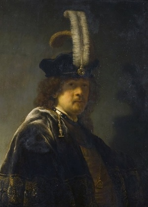 Autorretrato do pintor holandês Rembrandt com um valor estimado em US$ 30,1 milhões
