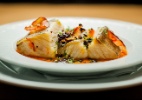 Lombo de Bacalhau com Pimentão e Paio Português