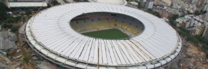 Obras em estádios: Consórcio finaliza a instalação de lonas do Maracanã e estádio já aparece 100% coberto