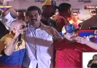 Maduro usa Maradona, menina cantora cega e passarinhos em último comício