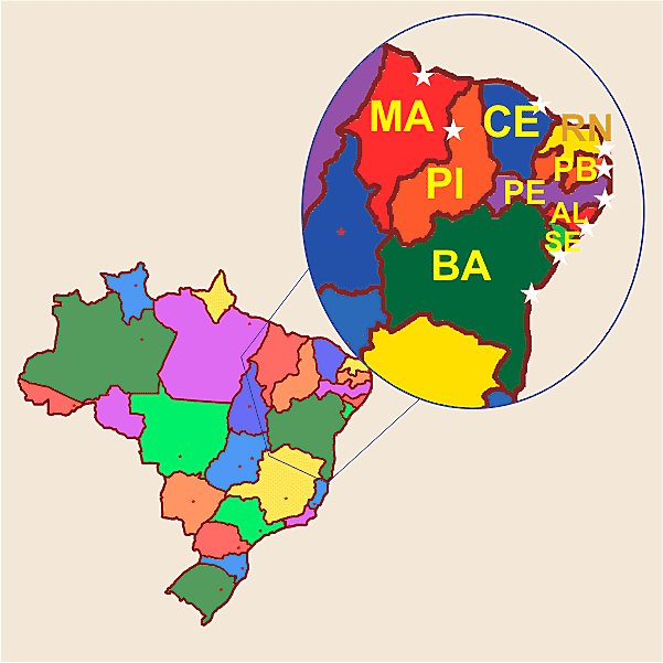 Região Nordeste: Estados Do Nordeste Brasileiro - Pesquisa Escolar ...