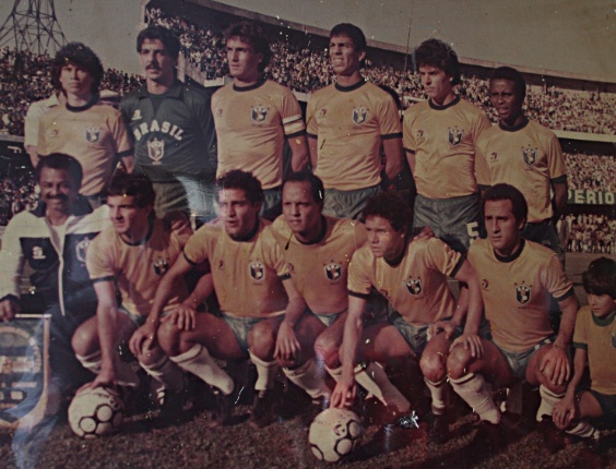 João Marcos como goleiro da seleção no único amistoso que jogou
