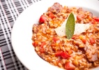 Risoto de Linguiça ao Vinho Tinto Risoto de Linguiça ao Vinho Tinto