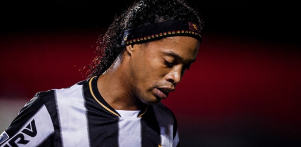 Ronaldinho em partida do Atlético-MG pela Libertadores da América