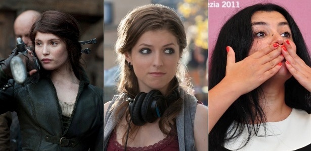 As atrizes Gemma Arterton (esq.) e Anna Kendrick (centro) e a diretora Marjane Satrapi (dir.)