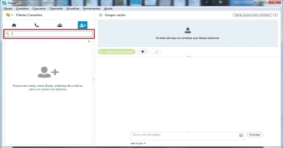 conversar no skype online