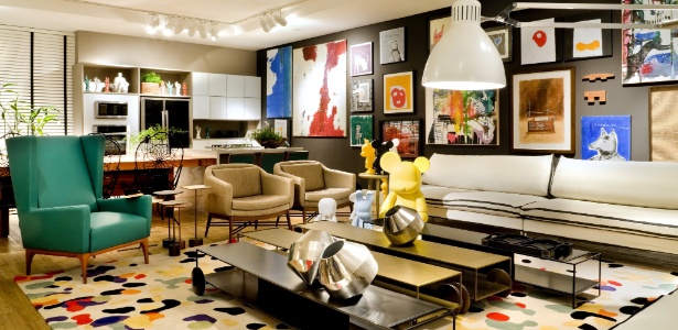 As designers de interiores Fatima Mesquita, Márcia Albieri e Regina Amaral assinam o Loft 54, de 100 m²
